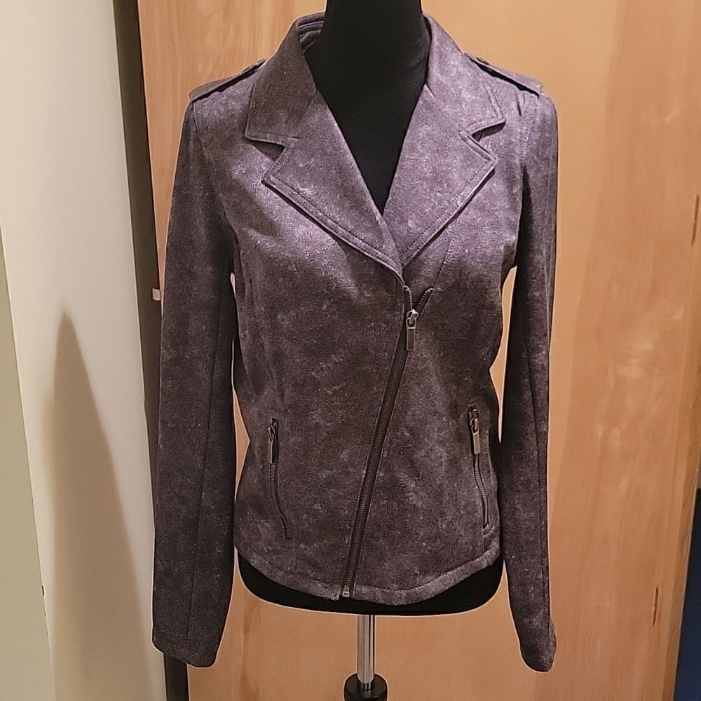 Michael Kors moto jacket dk grey sz med